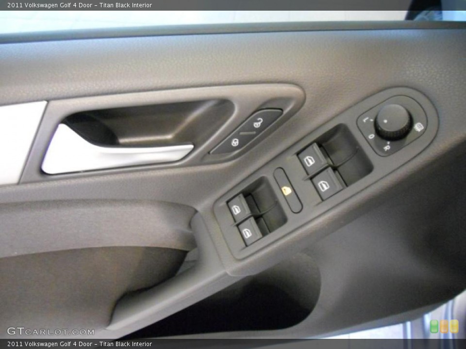 Titan Black Interior Door Panel for the 2011 Volkswagen Golf 4 Door #45941199