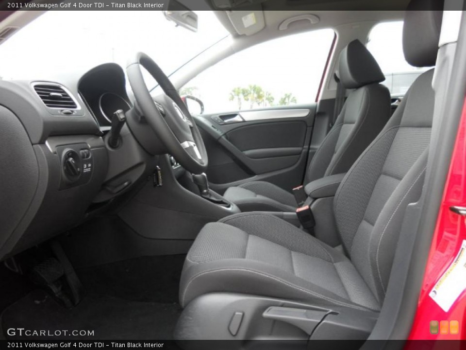 Titan Black Interior Photo for the 2011 Volkswagen Golf 4 Door TDI #45941289
