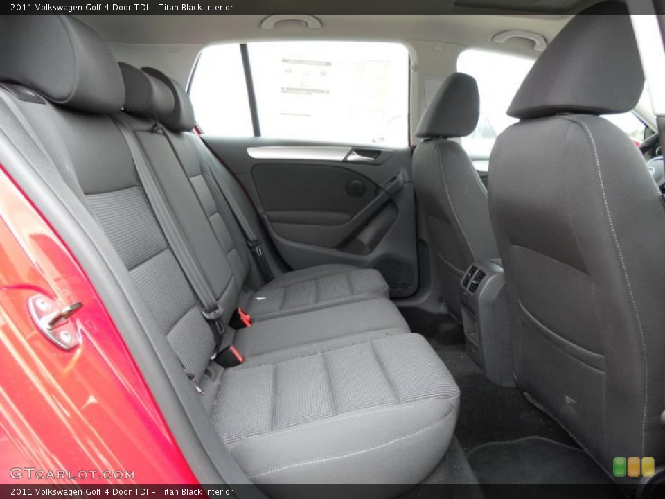 Titan Black Interior Photo for the 2011 Volkswagen Golf 4 Door TDI #45941307