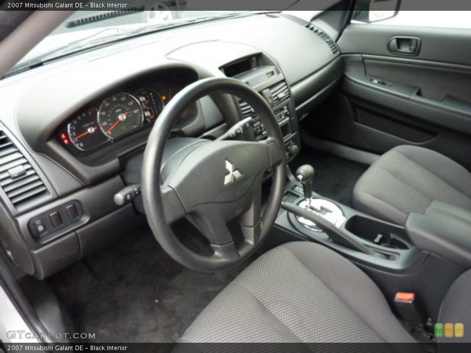 Black 2007 Mitsubishi Galant Interiors