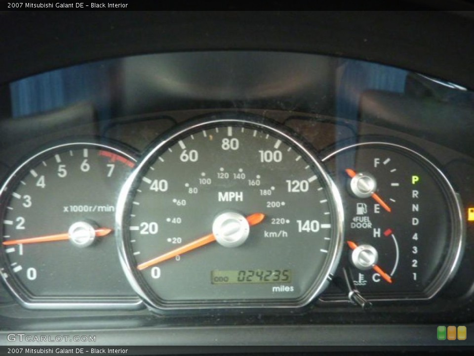 Black Interior Gauges for the 2007 Mitsubishi Galant DE #45942261