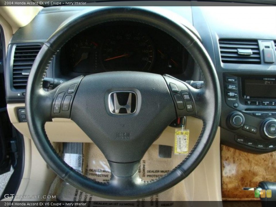 Ivory Interior Steering Wheel for the 2004 Honda Accord EX V6 Coupe #45942357