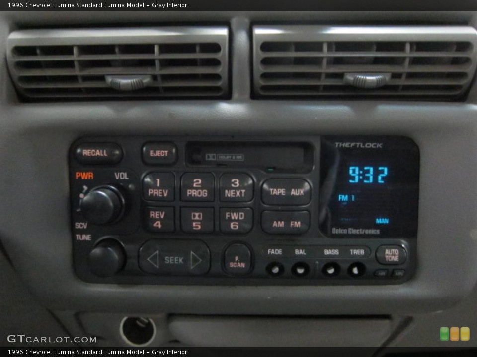 Gray Interior Controls for the 1996 Chevrolet Lumina  #45943722