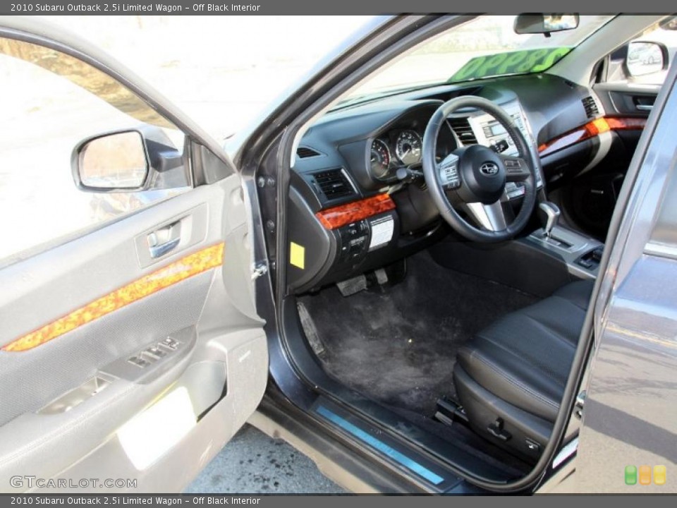 Off Black Interior Photo for the 2010 Subaru Outback 2.5i Limited Wagon #45944439