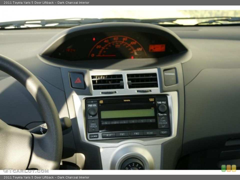 Dark Charcoal Interior Controls for the 2011 Toyota Yaris 5 Door Liftback #45945363
