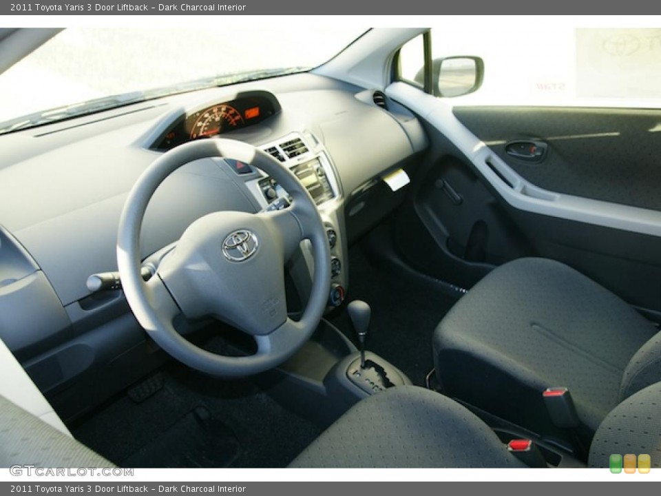 Dark Charcoal 2011 Toyota Yaris Interiors