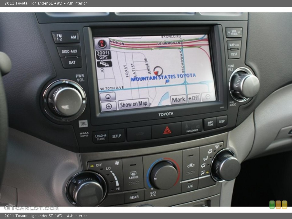 Ash Interior Navigation for the 2011 Toyota Highlander SE 4WD #45946080