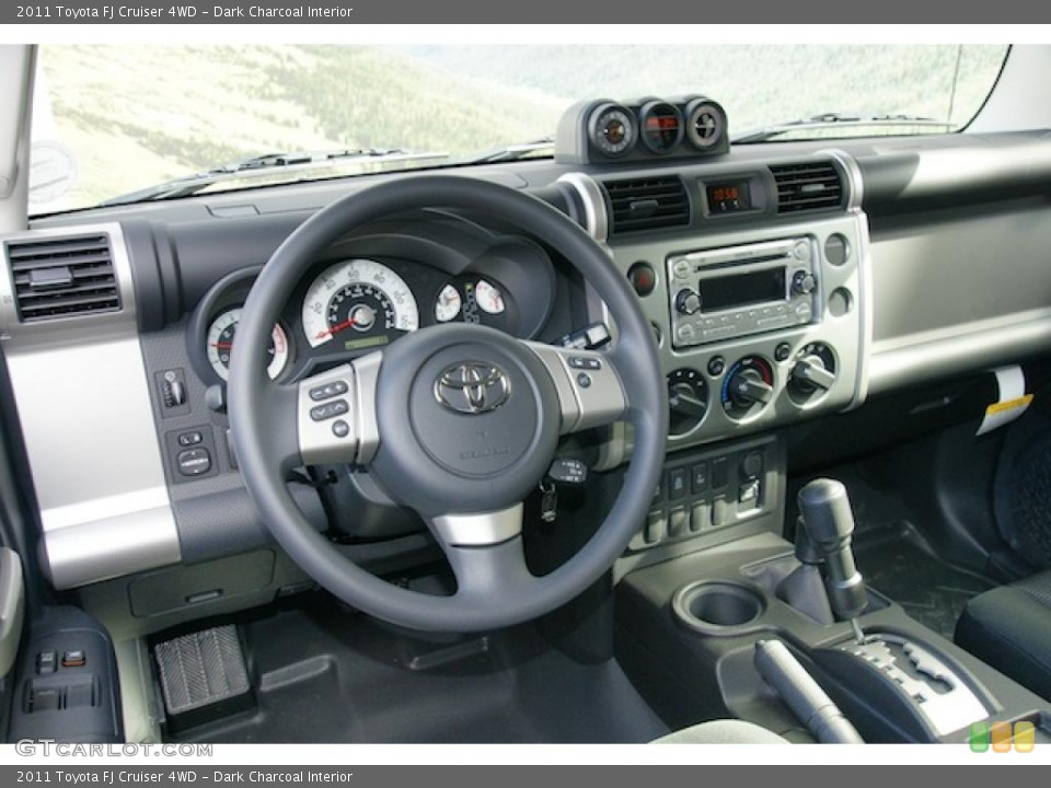 Dark Charcoal Interior Dashboard for the 2011 Toyota FJ Cruiser 4WD #45946257