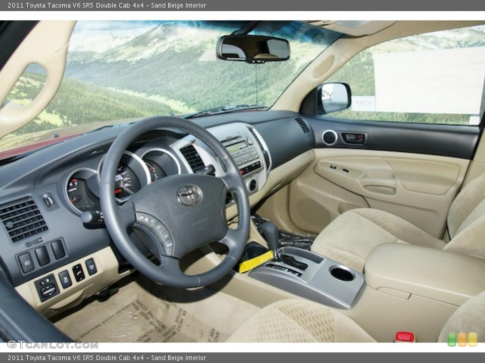 Sand Beige Interior Photo for the 2011 Toyota Tacoma V6 SR5 Double Cab 4x4 #45946314