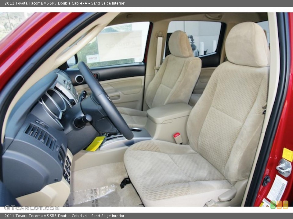 Sand Beige Interior Photo for the 2011 Toyota Tacoma V6 SR5 Double Cab 4x4 #45946323