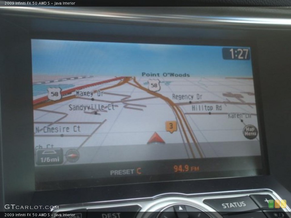 Java Interior Navigation for the 2009 Infiniti FX 50 AWD S #45947781