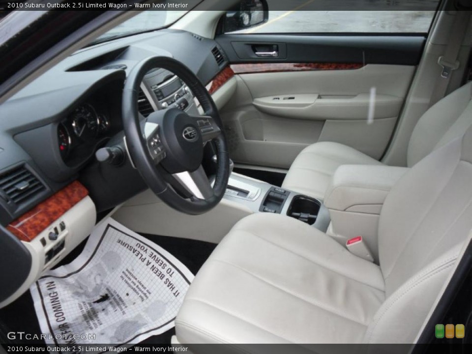Warm Ivory Interior Photo for the 2010 Subaru Outback 2.5i Limited Wagon #45949260