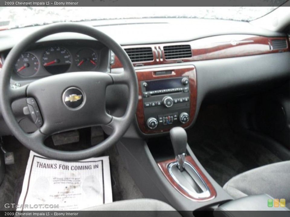 Ebony Interior Dashboard for the 2009 Chevrolet Impala LS #45949440