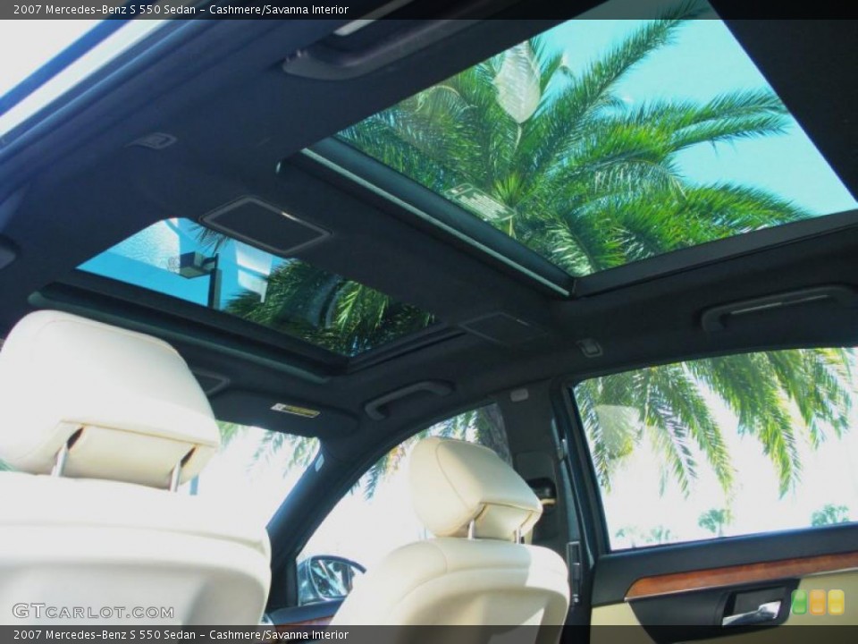 Cashmere/Savanna Interior Sunroof for the 2007 Mercedes-Benz S 550 Sedan #45951201