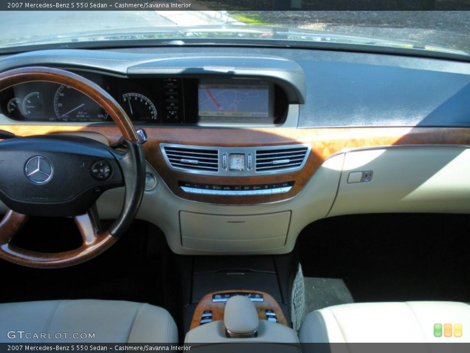 Cashmere/Savanna Interior Dashboard for the 2007 Mercedes-Benz S 550 Sedan #45951210