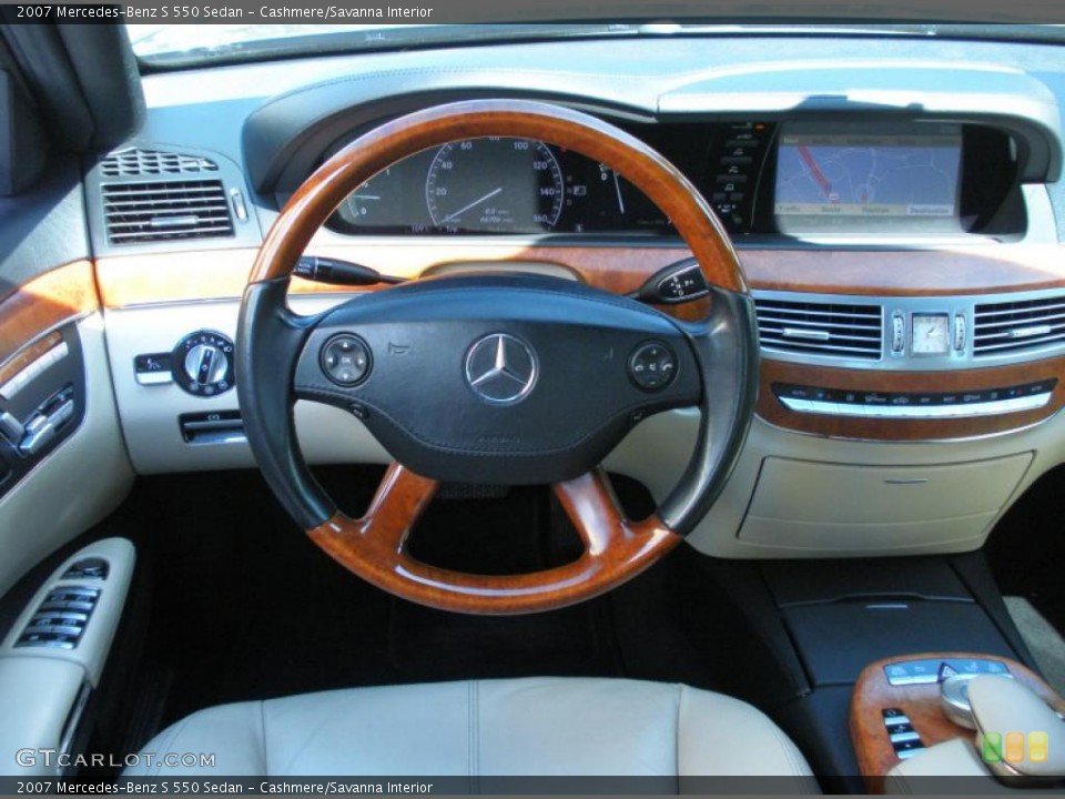 Cashmere/Savanna Interior Dashboard for the 2007 Mercedes-Benz S 550 Sedan #45951222