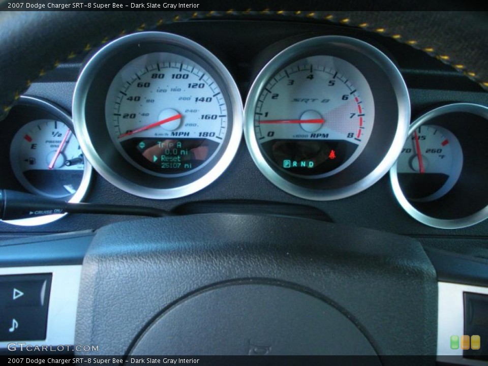 Dark Slate Gray Interior Gauges for the 2007 Dodge Charger SRT-8 Super Bee #45951420