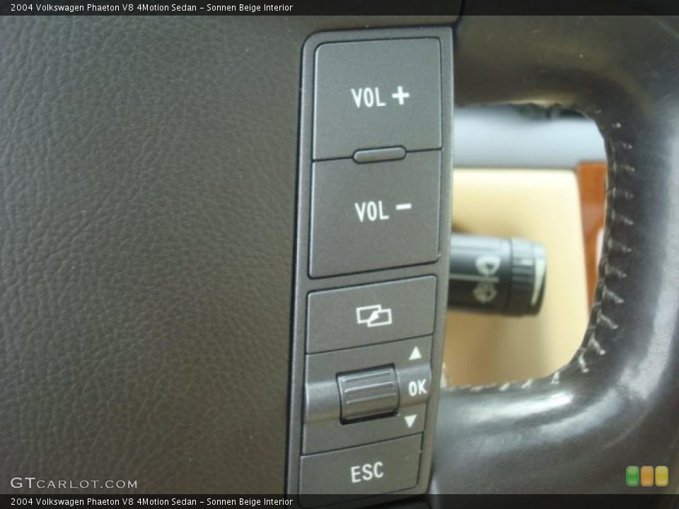 Sonnen Beige Interior Controls for the 2004 Volkswagen Phaeton V8 4Motion Sedan #45951558