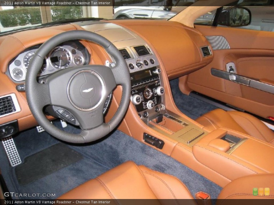 Chestnut Tan 2011 Aston Martin V8 Vantage Interiors