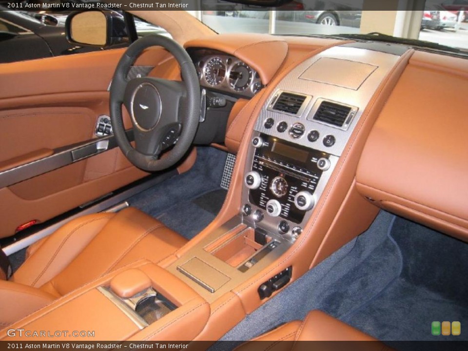 Chestnut Tan Interior Dashboard for the 2011 Aston Martin V8 Vantage Roadster #45952518