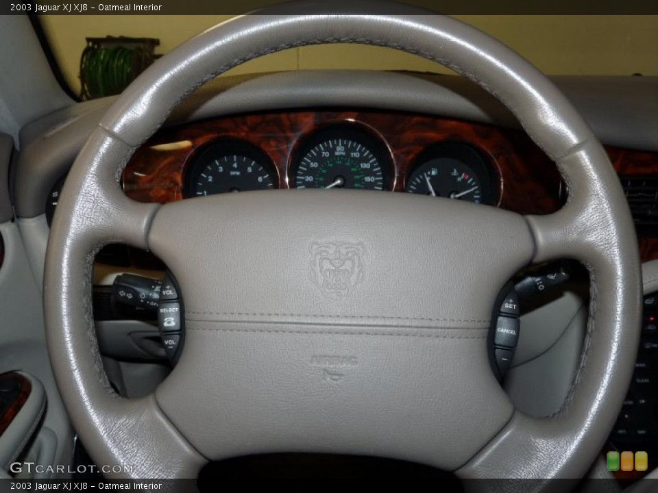 Oatmeal Interior Steering Wheel for the 2003 Jaguar XJ XJ8 #45954123