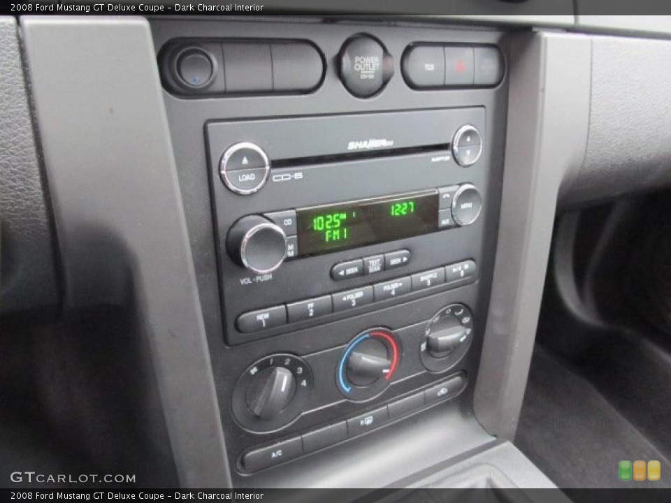 Dark Charcoal Interior Controls for the 2008 Ford Mustang GT Deluxe Coupe #45955859