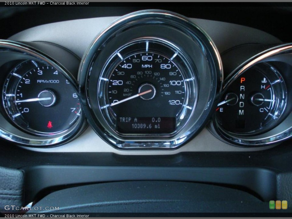 Charcoal Black Interior Gauges for the 2010 Lincoln MKT FWD #45956708