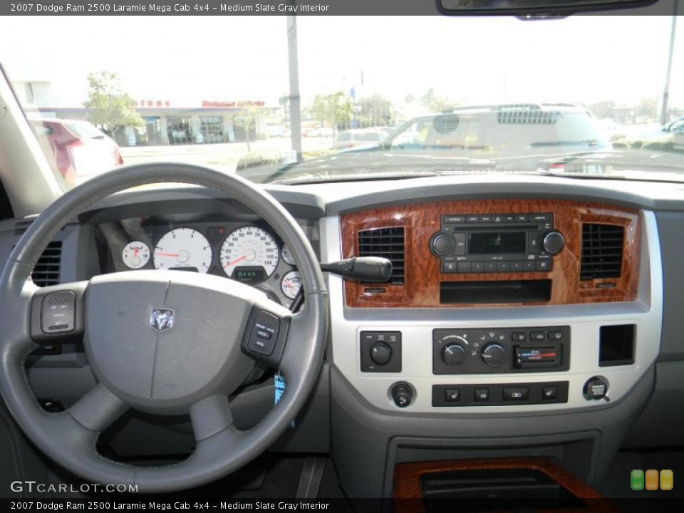 Medium Slate Gray Interior Dashboard for the 2007 Dodge Ram 2500 Laramie Mega Cab 4x4 #45957458