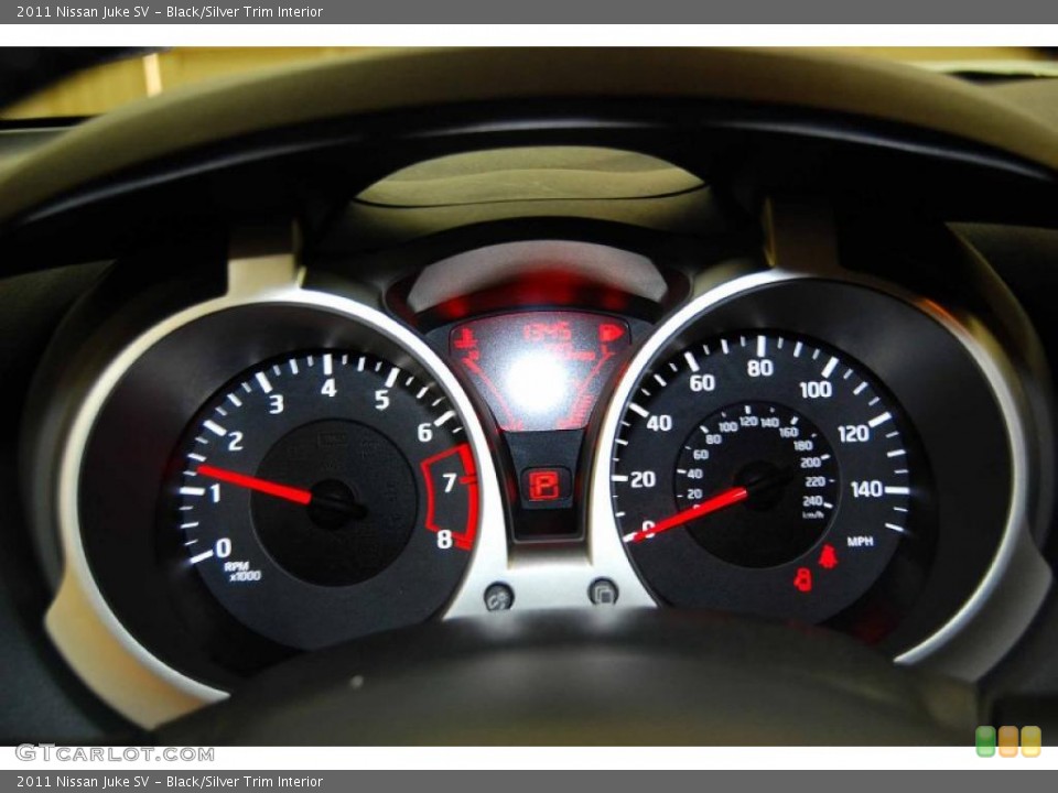Black/Silver Trim Interior Gauges for the 2011 Nissan Juke SV #45958979