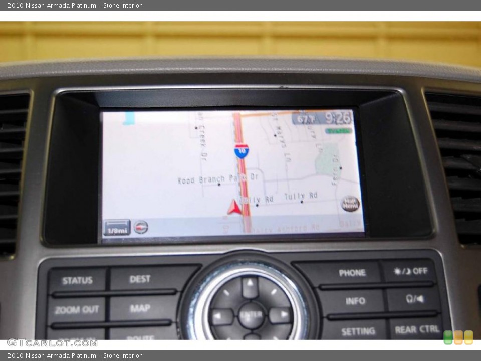 Stone Interior Navigation for the 2010 Nissan Armada Platinum #45958991