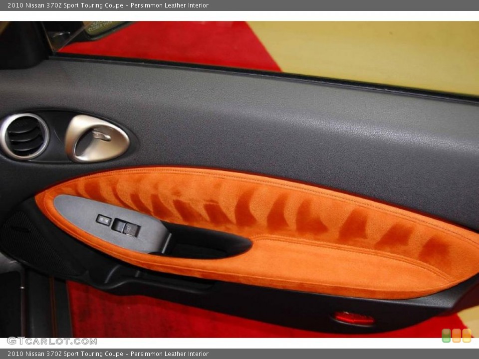 Persimmon Leather Interior Door Panel for the 2010 Nissan 370Z Sport Touring Coupe #45959222