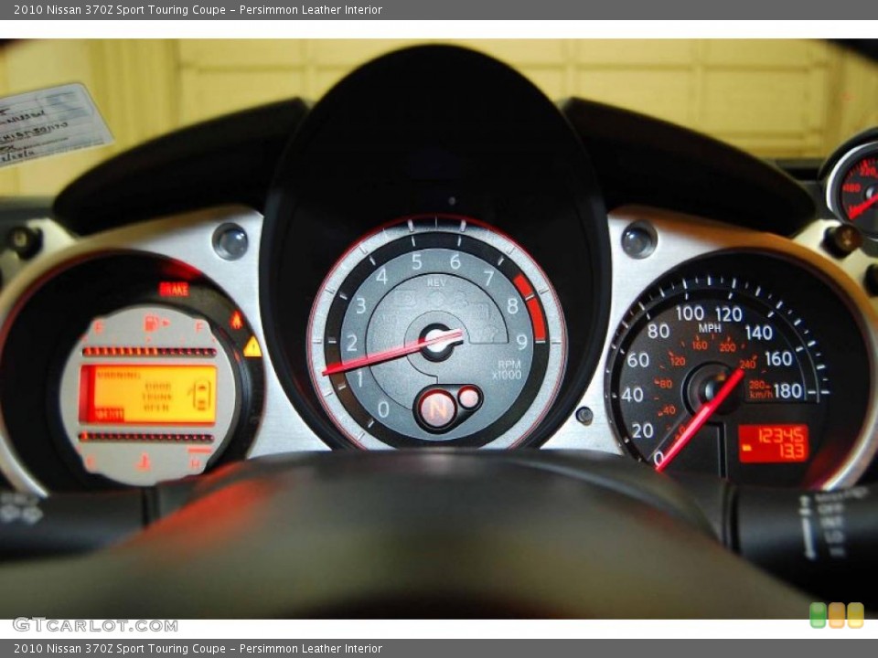 Persimmon Leather Interior Gauges for the 2010 Nissan 370Z Sport Touring Coupe #45959420