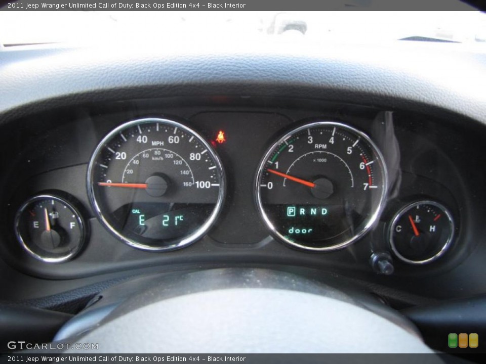 Black Interior Gauges for the 2011 Jeep Wrangler Unlimited Call of Duty: Black Ops Edition 4x4 #45962942