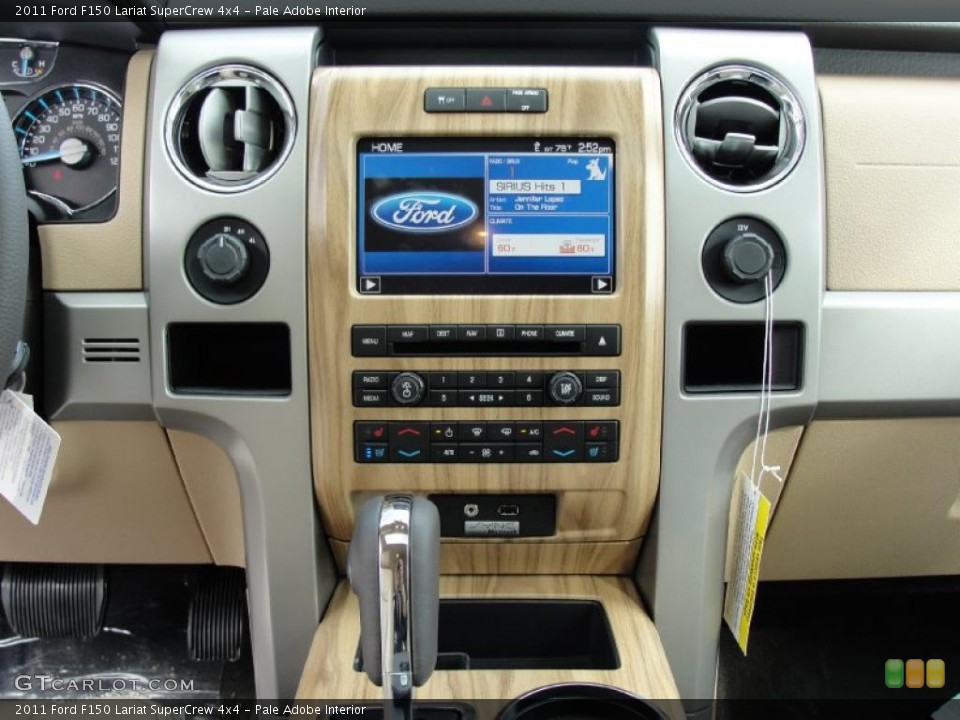 Pale Adobe Interior Controls for the 2011 Ford F150 Lariat SuperCrew 4x4 #45964508
