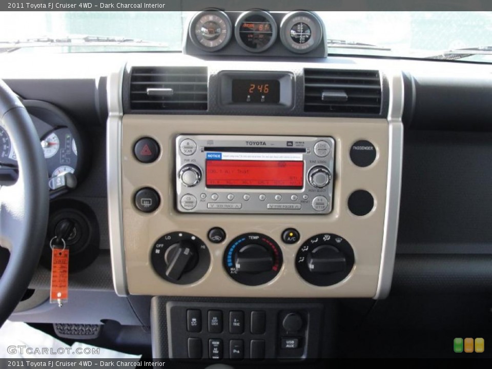 Dark Charcoal Interior Controls for the 2011 Toyota FJ Cruiser 4WD #45964643
