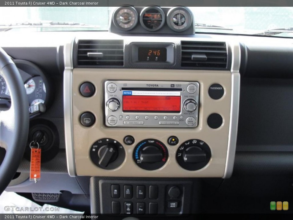 Dark Charcoal Interior Controls for the 2011 Toyota FJ Cruiser 4WD #45964643