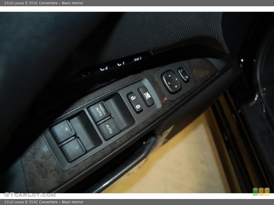 Black Interior Controls for the 2010 Lexus IS 350C Convertible #45968012