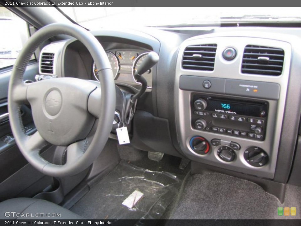 Ebony Interior Dashboard for the 2011 Chevrolet Colorado LT Extended Cab #45968405