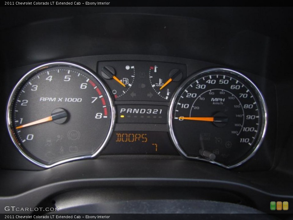 Ebony Interior Gauges for the 2011 Chevrolet Colorado LT Extended Cab #45968417