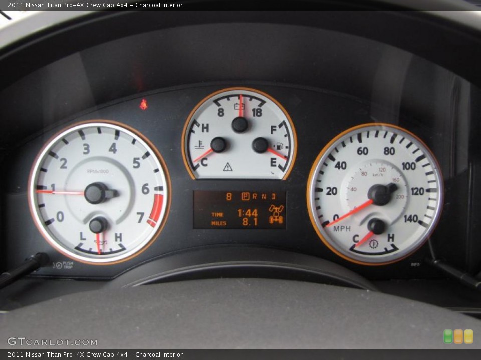 Charcoal Interior Gauges for the 2011 Nissan Titan Pro-4X Crew Cab 4x4 #45969110