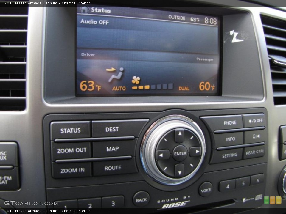 Charcoal Interior Controls for the 2011 Nissan Armada Platinum #45969200