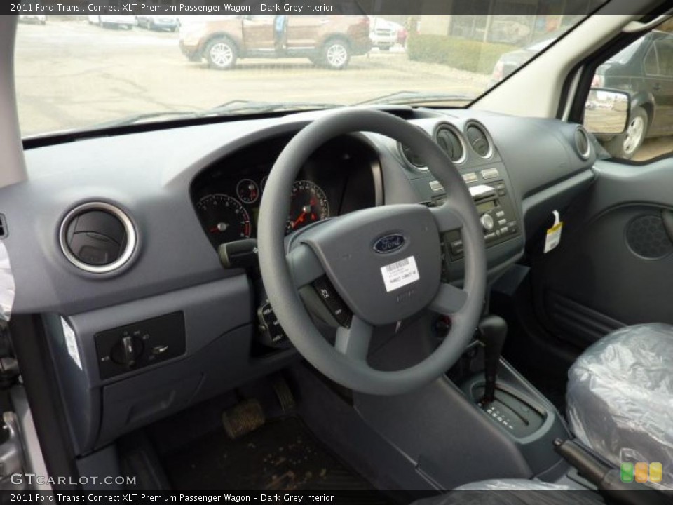 Dark Grey Interior Dashboard for the 2011 Ford Transit Connect XLT Premium Passenger Wagon #45971030