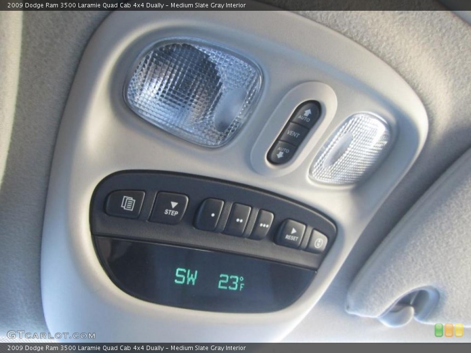 Medium Slate Gray Interior Controls for the 2009 Dodge Ram 3500 Laramie Quad Cab 4x4 Dually #45971291