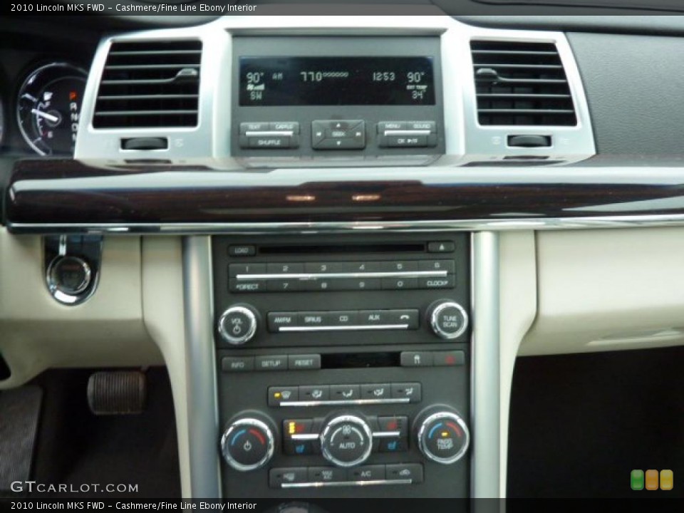 Cashmere/Fine Line Ebony Interior Controls for the 2010 Lincoln MKS FWD #45972383