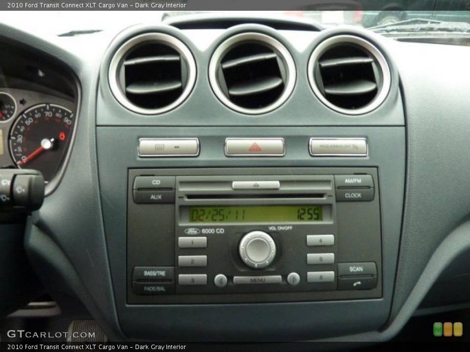 Dark Gray Interior Controls for the 2010 Ford Transit Connect XLT Cargo Van #45973031