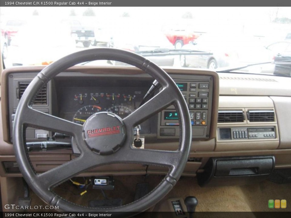 Beige Interior Dashboard for the 1994 Chevrolet C/K K1500 Regular Cab 4x4 #45974834