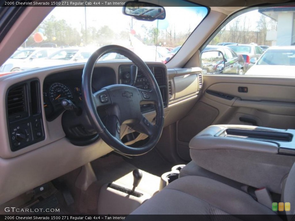 Tan Interior Photo for the 2006 Chevrolet Silverado 1500 Z71 Regular Cab 4x4 #45975305