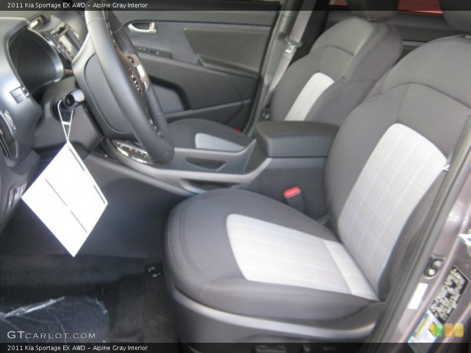 Alpine Gray Interior Photo for the 2011 Kia Sportage EX AWD #45976067
