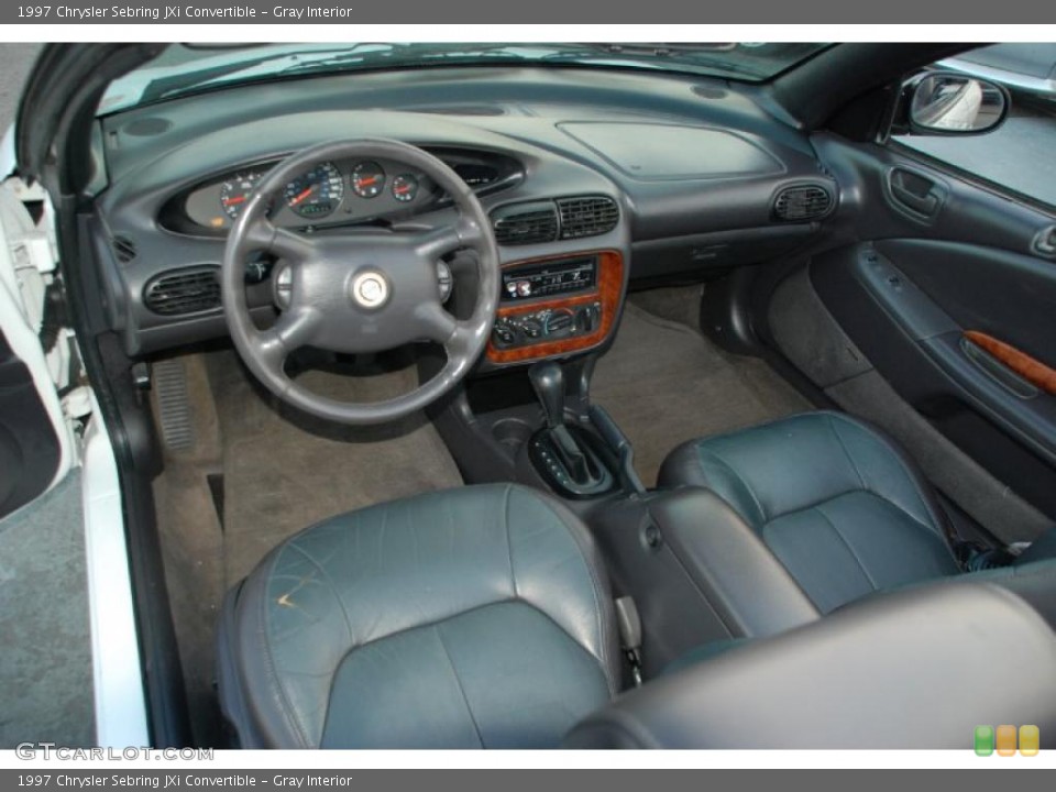 Gray Interior Prime Interior for the 1997 Chrysler Sebring JXi Convertible #45976517