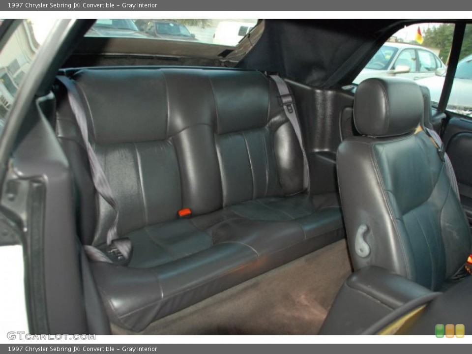 Gray Interior Photo for the 1997 Chrysler Sebring JXi Convertible #45976568